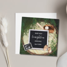 Anúncio de Gravidez do Tema Baseball