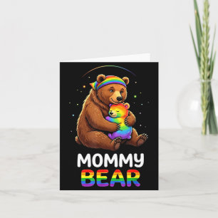 Anúncio de gravidez do ursinho mamãe arco-íris gay