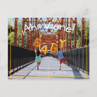 Anúncio de gravidez em espanhol