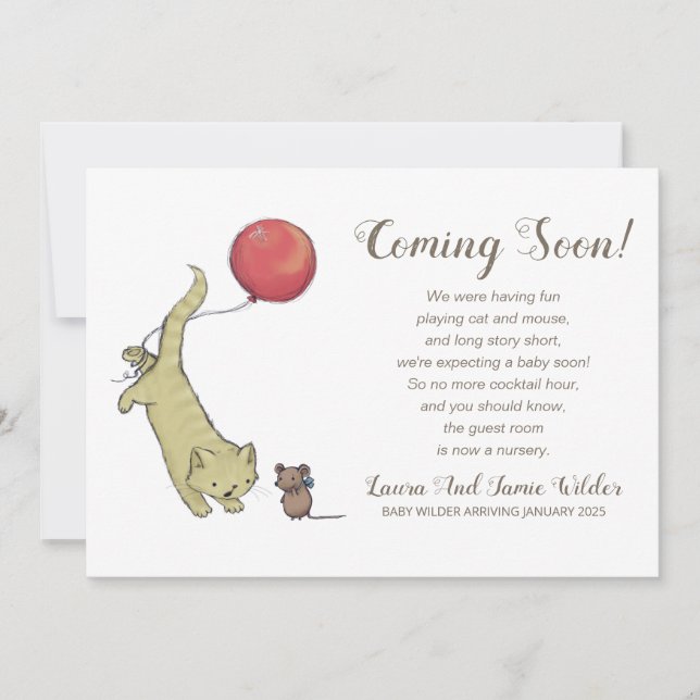 Anúncio de Gravidez Engraçado (Frente)