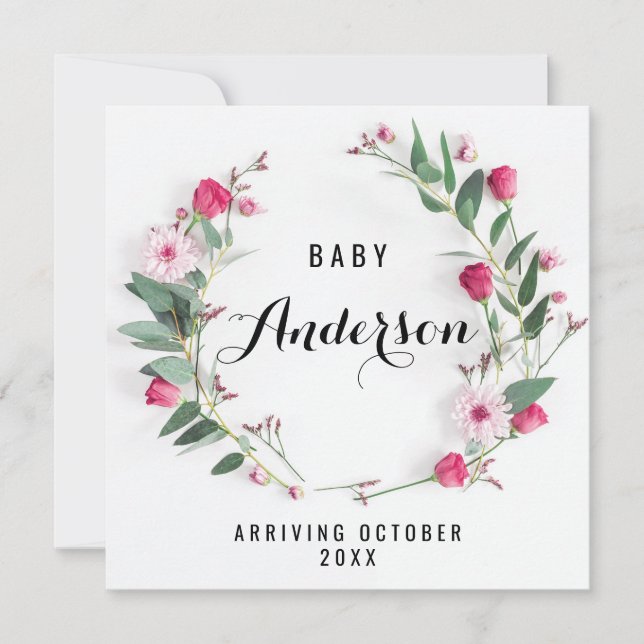 Anúncio de Gravidez - Fia Rosa Rústica (Frente)