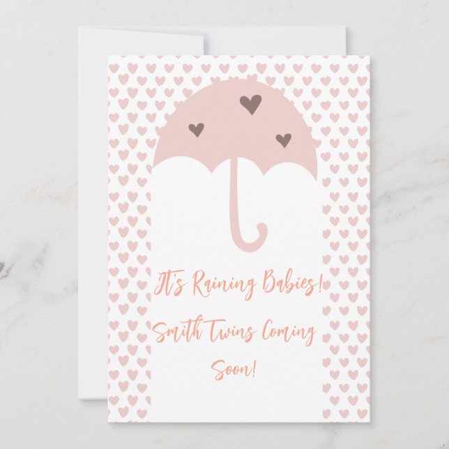 Anúncio de Gravidez Gêmea nos Chás primavera (Frente)