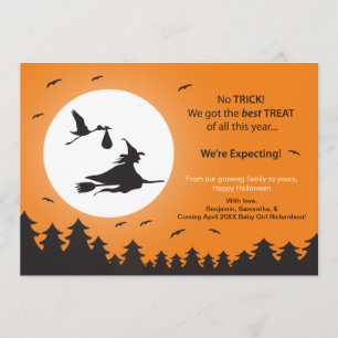 Anúncio de Gravidez Halloween