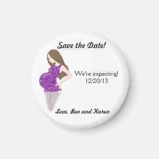 Anúncio de gravidez - Imã salve a data