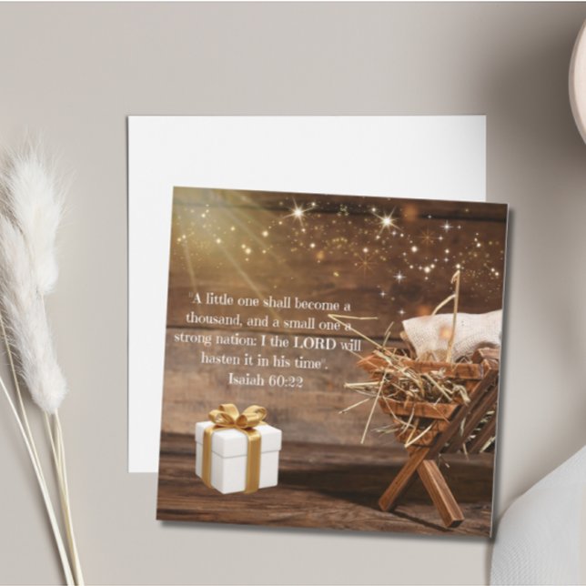 Anúncio de Gravidez Isaiah 60:22 (A little one shall become a thousand, and a small one a strong nation: Pregnancy Announcement)