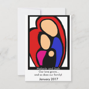 Anúncio de gravidez - Mãe, Pai, Bebê