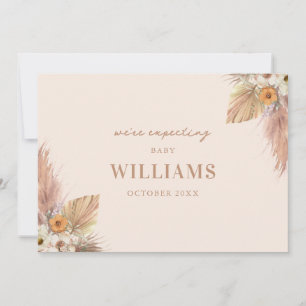 Anúncio de Gravidez Mínima Boho Chic