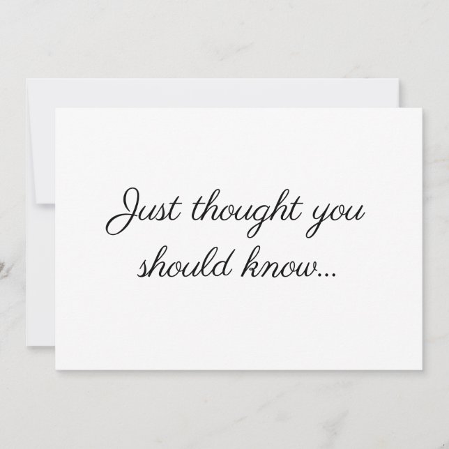 Anúncio de Gravidez Mínima Moderna Elegante (Frente)