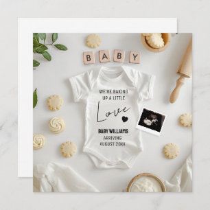 Anúncio de gravidez minimalista