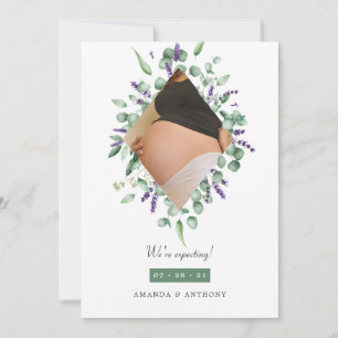 Anúncio de gravidez na Lavanda Eucalyptus