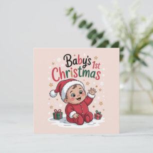 Anúncio de Gravidez Natal do Bebê de 1º Ano da Mat