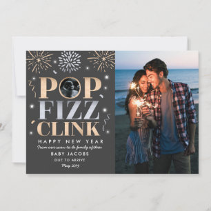 Anúncio de Gravidez no Ano Novo Ano Novo 2019