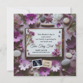 Anúncio de gravidez no dia da mãe para a avó