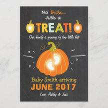 Anúncio de gravidez no Dia das Bruxas