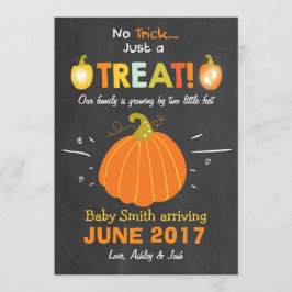 Anúncio de gravidez no Dia das Bruxas