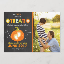 Anúncio de gravidez no Dia das Bruxas