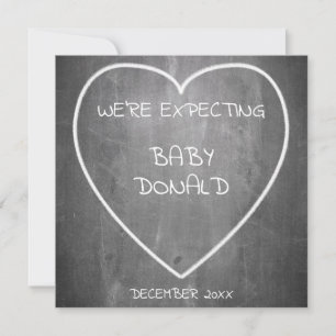 Anúncio de gravidez no estilo do quadro