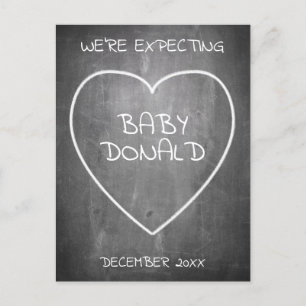 Anúncio de gravidez no estilo do quadro