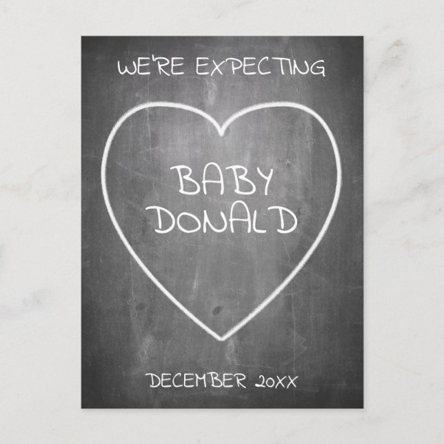 Anúncio de gravidez no estilo do quadro (Frente)