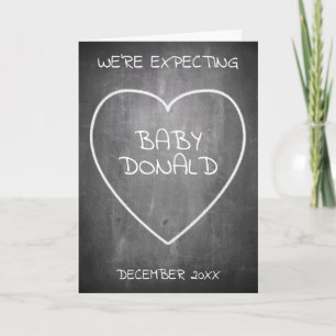 Anúncio de gravidez no estilo do quadro