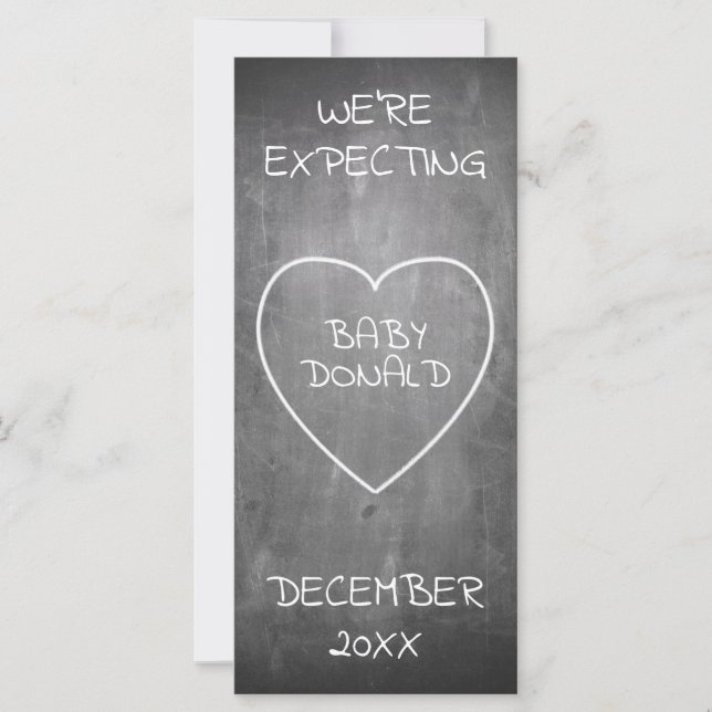 Anúncio de gravidez no estilo do quadro (Frente)