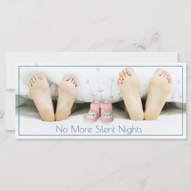 Anúncio de gravidez no feriado fotográfico engraça (Frente)