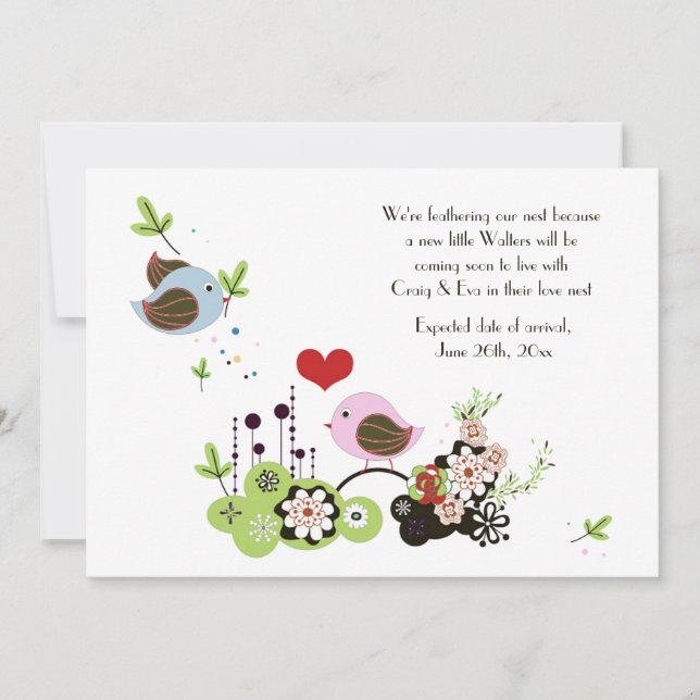 Anúncio de Gravidez no Nest Love (Frente)