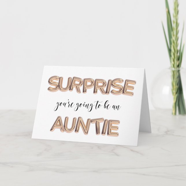 Anúncio de gravidez para tia irmã! (Frente)