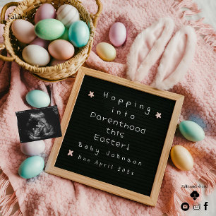 Anúncio de gravidez Páscoa excitante