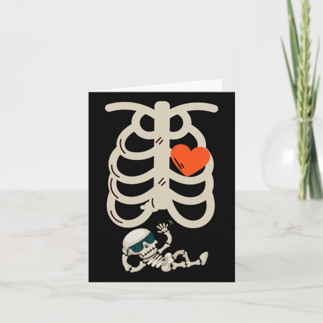 Anúncio de gravidez Raio-X Dia das Bruxas (Frente)