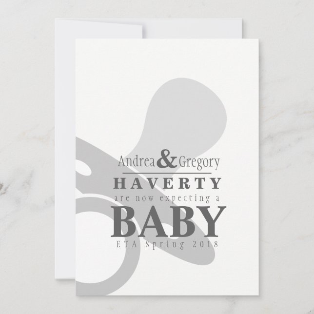 Anúncio de Gravidez Simples com Pacificador Minima (Frente)