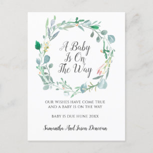 Anúncio de Gravidez Vermelhos Cor-de-rosa