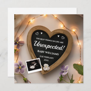 Anúncio de Gravidez Violet Flowers