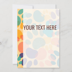 Anúncio de impressão de pata de cachorro colorid