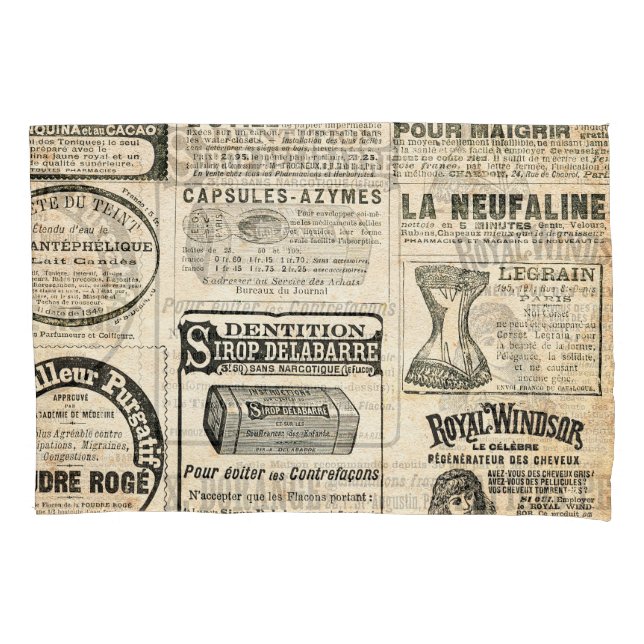 Anúncio de jornal francês em 1897 (Frente)