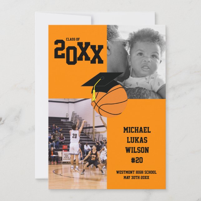 Anúncio de Laranja no Esporte de Basquete (Frente)