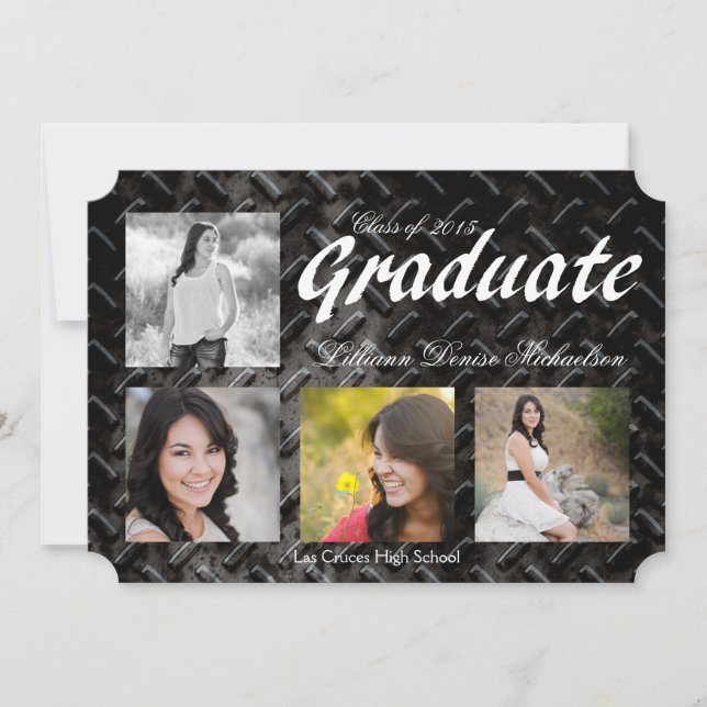 Anúncio de Mais velho de alumínio de aço preto 5x7 (Frente)