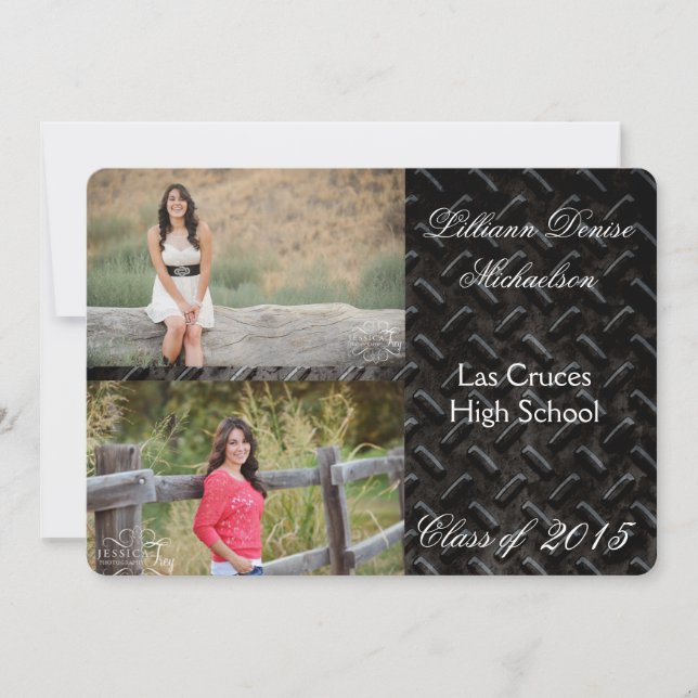 Anúncio de Mais velho de alumínio de aço preto 5x7 (Frente)