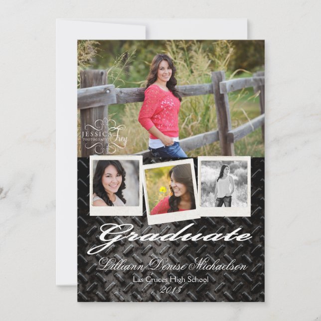 Anúncio de Mais velho de alumínio de aço preto 5x7 (Frente)