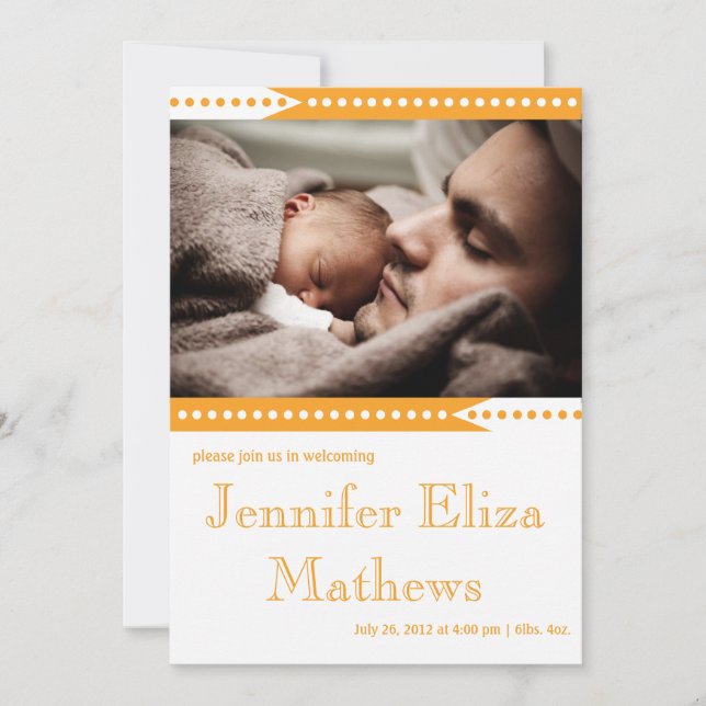 Anúncio de Menina com Listra Laranja Fofa (Frente)