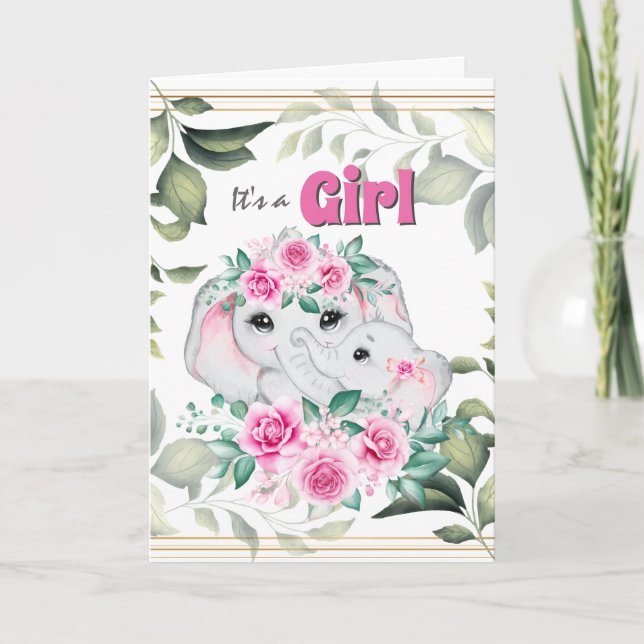 Anúncio de morte de uma menina elefante rosa (Frente)