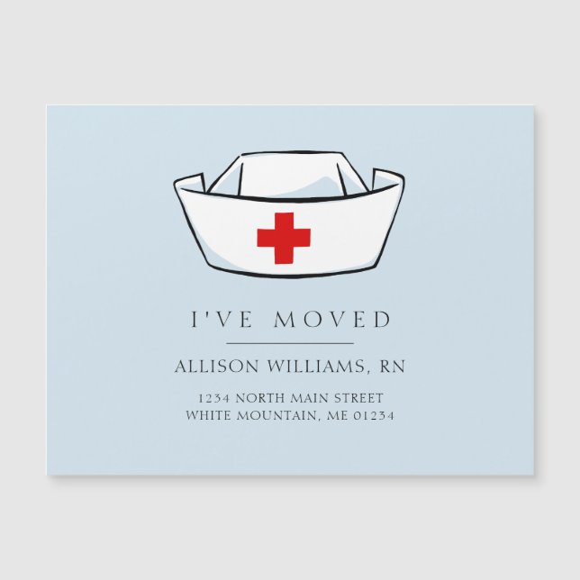 Anúncio de Movimentação Azul Boné Enfermeiro (Frente)