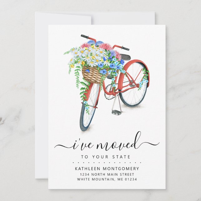 Anúncio de Movimentação da Cesta Floral de Bicicle (Frente)