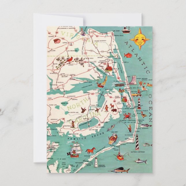 Anúncio de Movimentação da Costa da Carolina do No (Frente)