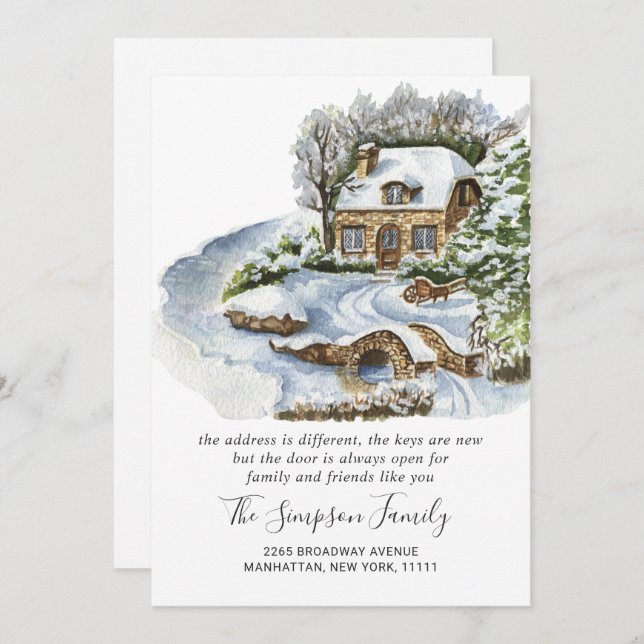 Anúncio de Movimentação da Porta de Natal em Aquar (Frente/Verso)