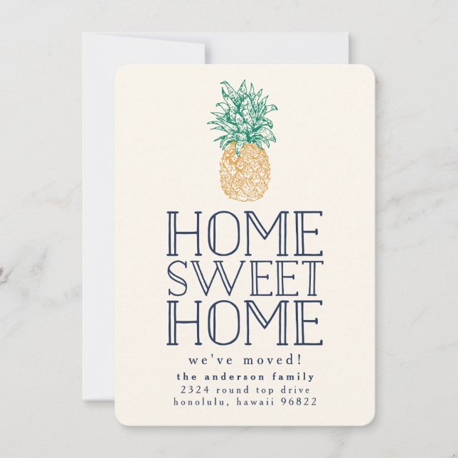 Anúncio de Movimentação de Abacaxi de Vintage (Frente)