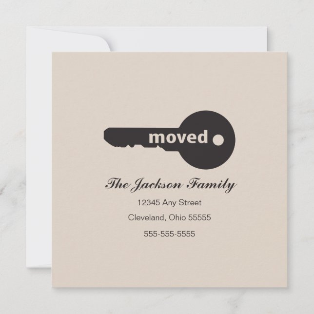 Anúncio de Movimentação de Chave Simples (Frente)