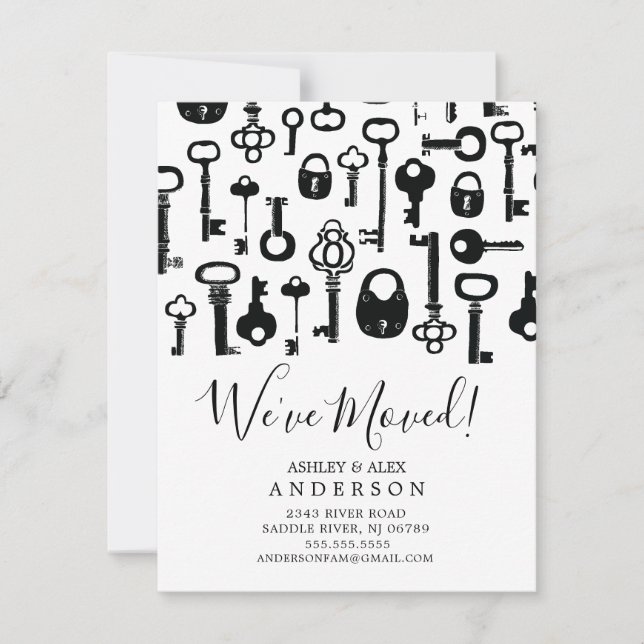 Anúncio de Movimentação de Chaves de Esqueleto Vin (Frente)