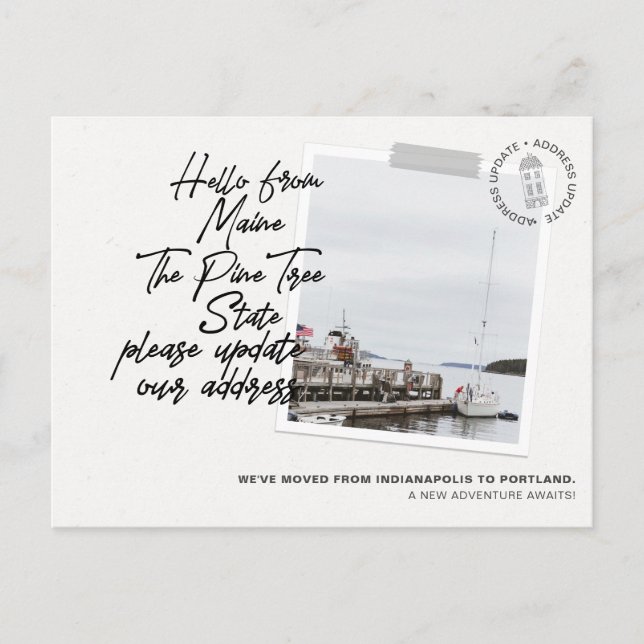 Anúncio de Movimentação de Destino do Estado Maine (Frente)