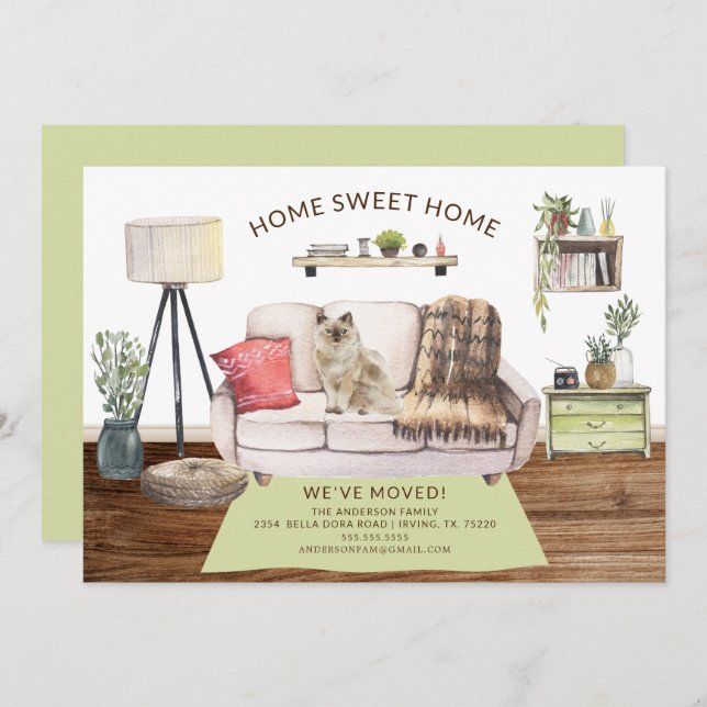 Anúncio de Movimentação de Gato Ragdoll (Frente/Verso)